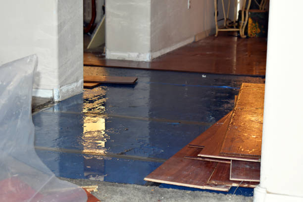 Professional Flood Cleanup technician working in Bowler, WI